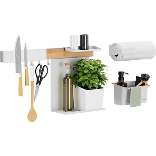 Tesa Küchen-Organizer Kombi Set XL weiß 86,5 x 14,0 x 34,0 cm