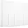 Drehtürenschrank PURISMA 251 x 223 x 60 cm Weiß