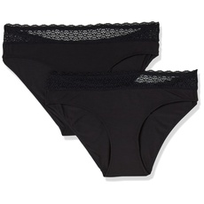 Triumph Damen Feel Of Modal Tai 2p Unterwäsche, Schwarz, L EU