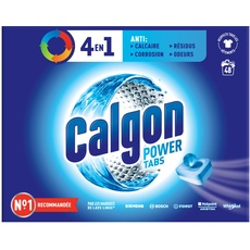 Calgon 4-in-1 Antikalk, schützt vor Kalk und hält Ihre Waschmaschine sauber – 48 Tabs