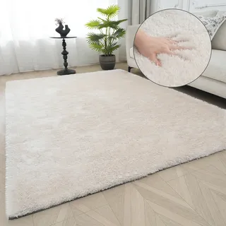 Bruno Banani Teppich »Dana Teppich, besonders weich und kuschelig, Kundenliebling« rechteckig 30 mm Höhe uni, Mikrofaser Teppiche, Wohnzimmer, Schlafzimmer, Esszimmer, beige