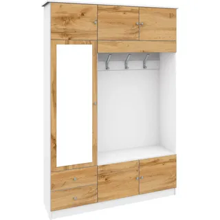 borchardt Möbel Kompakta Garderobenschrank 140 x 36 x 202 cm weiß