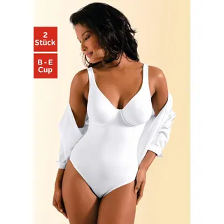 Nuance T-Shirt-Body 2er-Pack, mit Bügel, mit bodyforming Effekt, Shape wear Body, Shaping Body, schwarz