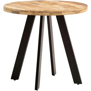 Wohnling Esszimmertisch Ø 80 cm braun
