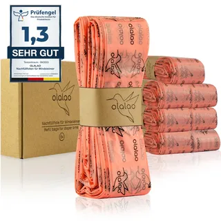 olalao Nachfüllfolie für Windeleimer 8-Pack - kompatibel mit Nachfüllkassetten von Tommee Tippee Twist & Click und weiteren (8 Stück)
