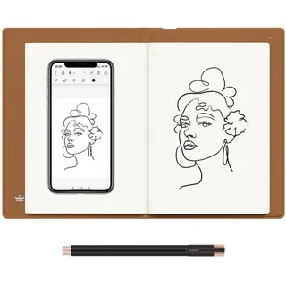 HUION Note X10 Grafiktablett für Laptop, Digital 2-in-1 Kabelloses Bluetooth Notizbuch, Elektronischer Notizblock für Notizen, Zeichnungen und Meetings