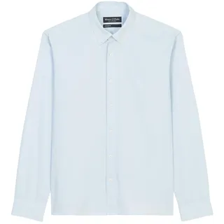 Marc OߴPolo Herren Hemd aus Bio-Baumwolle Regular Fit, Blau (Airblue), 3XL
