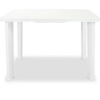 vidaXL Gartentisch 101 x 68 x 72 cm weiß
