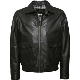 Bikerjacke JCC "Lederjacke Samuel", Herren, Gr. 54, schwarz, Obermaterial: 100% Lammleder LEL. Futter: 100% Polyester PES., Jacken Bikerjacke