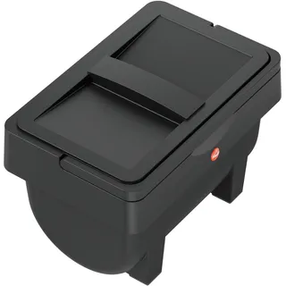 Biomülleimer HAILO "ÖKOMINI S", schwarz, B:15cm H:16cm T:24cm, Kunststoff, Mülleimer, Biomülleimer, Kunststoff, abnehmbarer Deckel, 4,1 Liter