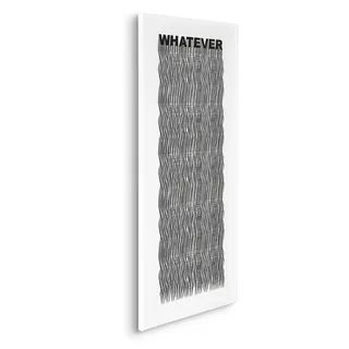 KOMAR »Typo Whatever - Größe 40 x 90 cm« Natur 1 Stk. tlg. Keilrahmenbild mi Echtholzrahmen