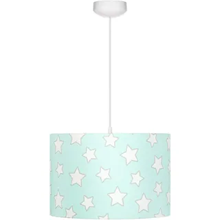 Lamps & Company Deckenlampe Kinderzimmer Stern, mint Deckenleuchte Sternenhimmel, rund Kinderzimmer Lampen Decke Jungen mit einem Durchmesser von 35 cm, schön Babyzimmer Deko