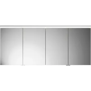 burgbad Lin20 Spiegelschrank LED-Beleuchtung, 4 Türen, 1600x700x170mm, SPQK160F5353, Farbe: Eiche Dekor Urban