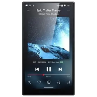 FiiO JM21 Digitaler Audio-Player mit 4 + 64 GB Speicher (Schwarz)