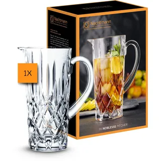 Nachtmann GmbH Nachtmann Glas Krug, 1190 ml, Noblesse, 101969, Wasserkrug aus Kristallglas, spülmaschinenfest, Made in Germany