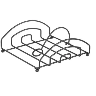 HENDI Serviettenhalter, Serviettenständer, Serviettenspender, Küchentheke, 205x210mm, Schwarz