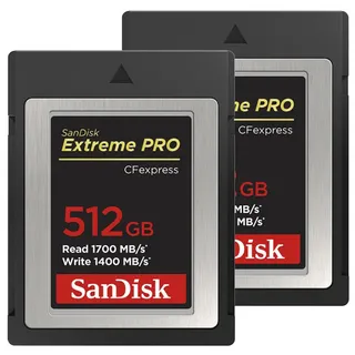 SanDisk Extreme PRO R1700/W1400 CFexpress Type B 512GB (SDCFE-512G)