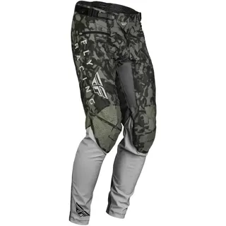Fly Racing Radium Hosen - Dark Camo Grey / Grey - 9-11 Jahre