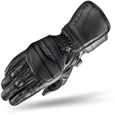 Shima D-TOUR Herren Motorradhandschuhe Klassisch Touring Sommer Leder ( S-4XL, Schwarz ), S