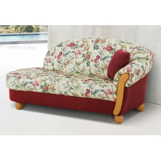Home Affaire Ottomane »Milano, bequemes solitär Sofa im Landhaus-Stil, B/T/H 181/79/83cm«, rot