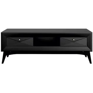 rtv Lowboard tv Ständer Sideboard Tisch Wohnzimmer Modern Holz Schwarz Design - Schwarz