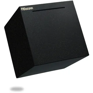 hicocool Erwachsene Spardose Edelstahl Safe Sparbüchsen für Erwachsene Einsparungen Echte Spardose (15cm) Schwarz