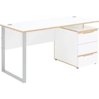 Innostyle Schreibtisch Memphis Eiche / Weiß