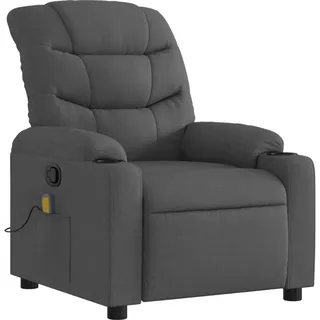 vidaXL Massagesessel Dunkelgrau Stoff