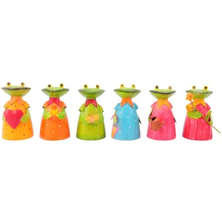 EXNER Zaunhocker Frosch Garten-Deko Metall bemalt Verschiedene Motive Preis für 1 Stück