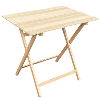 Tisch Natürliche Lux IN Holz Von CM 80x60 Klappbar Picknick Externe Garten