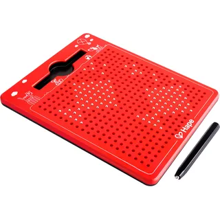 Magnettafel HAPE, rot, Tafeln, Kinder, B/H/L: 22cm x 18cm, Kunststoff, Metall, Magnettafel, B:22cm H:18cm T:2cm