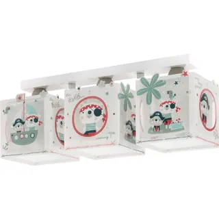 Dalber Kinderlampe Deckenleuchte, Kinderzimmer Deckenlampe 3 Lichter Tiere Piraten The Pirates, 50 x 14 x 20.5 cm