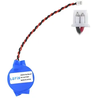 LeFix CMOS RTC CR2032 Akku kompatibel mit Dell HP Asus ACER Lenovo Notebook PC (Reverse Polarity)