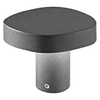Zafferano Ciottolo - LED-Pollerleuchte für den Außenbereich, IP54, 7 W, 3000 K, modernes Design aus Aluminium für Gärten und Wege - 10 cm, Dunkelgrau - Dunkelgrau