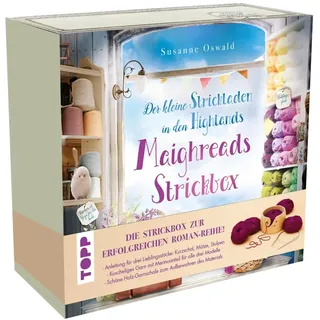 Frechverlag Der kleine Strickladen in den Highlands. Maighreads wunderbare Strickbox. Anleitungen und Material für 3 Modelle: 250g Garn (67% Polyacryl; 33% ... Anleitungen für Kurzschal, Mütze und Stulpen