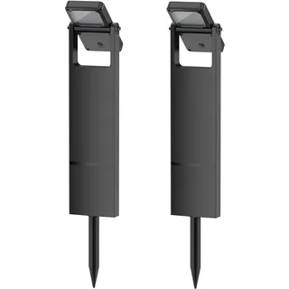 Lumisky 2 Stück Solarleuchten zum Einpflanzen, LED, Warmweiß, Brity, Höhe 49 cm, Außenbeleuchtung, Solarleuchte für Garten, Weg