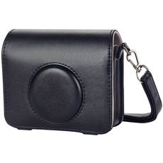 Leebotree Sofortbildkameras Tasche Kompatibel mit Instax Mini EVO Sofortbildkamera aus Weichem Kunstleder mit Schulterriemen (Schwarz)