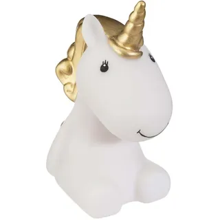 Tischlampe für Kinderzimmer, LED, Einhorn-Motiv, XL - Weiß