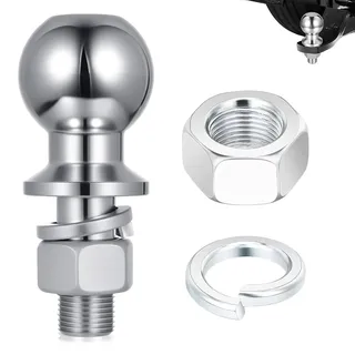 50 mm Anhängerkupplung, Anhängerkupplungskugel, M22 Kugelkopf Anhängerkupplung mit Schraube, Anhänger Kugelgelenk Kugel, Anhängerkupplungskugel mit Schraube, für Anhänger bis 3.5T, Auto, Transporter