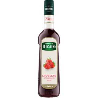 Mathieu Teisseire Erdbeere Sirup, für Getränke, Erfrischungsgetränke, Cocktails und Desserts, Flasche 70 cl