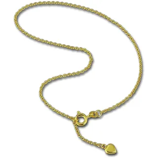 GoldDream Herz Fußkette Damen Gold Schmuck 25cm 333er Gelbgold GDF005