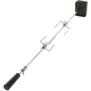 TAINO Drehspieß 106 cm Stahl rot, schwarz, silber