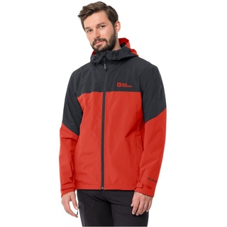 Jack Wolfskin Weiltal 2-Lagen (Wetterschutzjacke, wasserdicht, winddicht) rot Herren