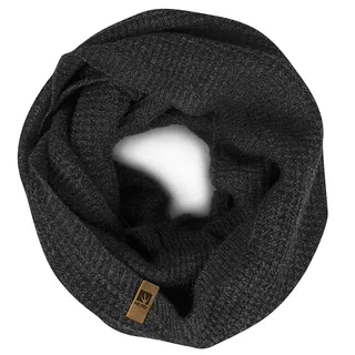 HEYO Herren Rundschal Winter Loop Schal gestrickt H15100 (Grau) | weiches Schlauchschal warmes Strickschal