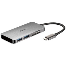 Bild 6-in-1 USB-C Hub with HDMI/Card Reader/Power Delivery (DUB-M610)