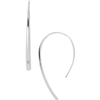 Fossil Ohrringe Bevel Hoop Edelstahl silber 89139589