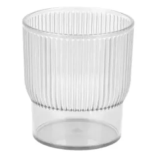 Urban Living Samba Glas aus Kunststoff, 300 ml, Durchmesser 7,7 cm x Höhe 8,5 cm, transparent