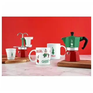 Bialetti La Mokina Italia 0,04 l 1 Tasse Grün/Rot/Silber