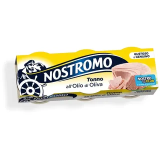 Nostromo Tonno all'olio di oliva, 3 lattine da 70gr. Fonte di proteine, senza conservanti