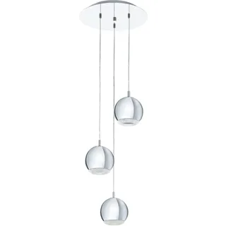 EGLO Conessa 3-flg. 29 cm rund transparent